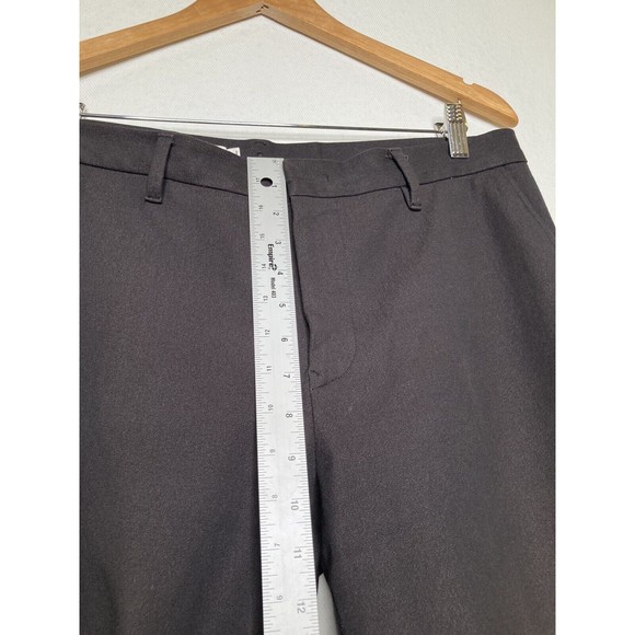 Jil Sander Womens Ponte Knit Thick Pants 40 US 10 Brown Cuffed Straight Ankle - Picture 6 of 11